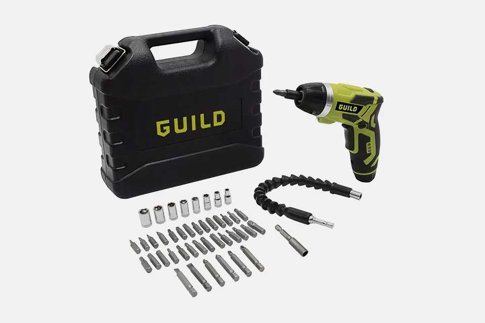 Guild 3.6V fast charge screwdriver and 45 piece accessories.