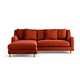 The Swift sofa in burnt orange.