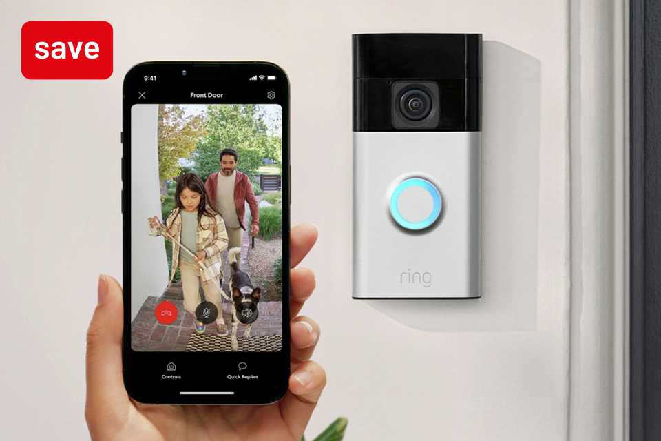 Shop our lowest price Ring battery video doorbell for £39.99.