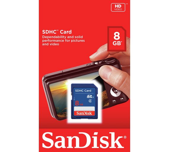 Buy SanDisk Blue SD Memory Card 8GB at Argos.co.uk Your Online Shop
