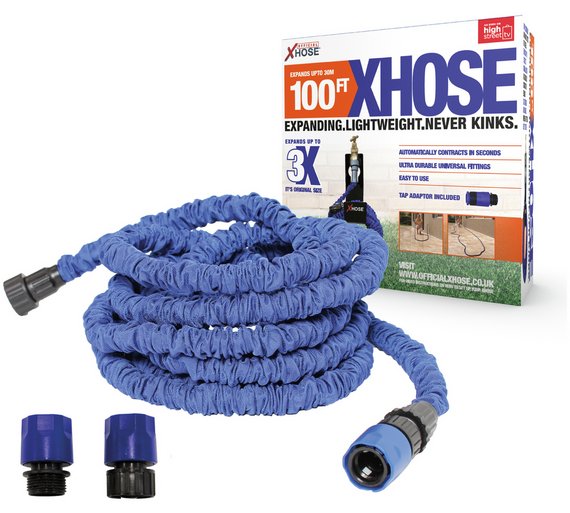 Where can you read reviews and complaints about Xhose expandable garden hoses?