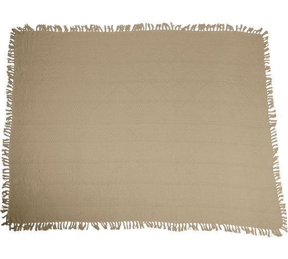 Buy HOME Diamond Large Cotton Throw Stone at Argos.co.uk Your