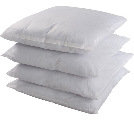 Buy HOME Pack of 4 Cushion Pads 50 x 50cm White at Argos.co.uk