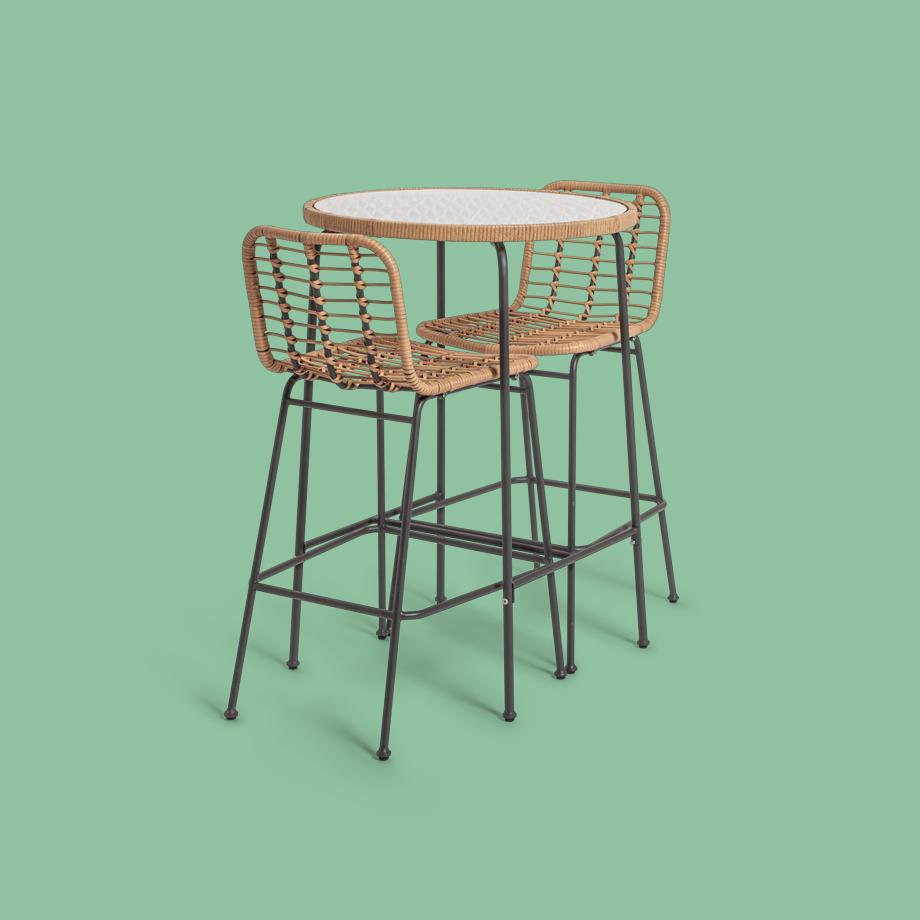 Bamboo bistro set.