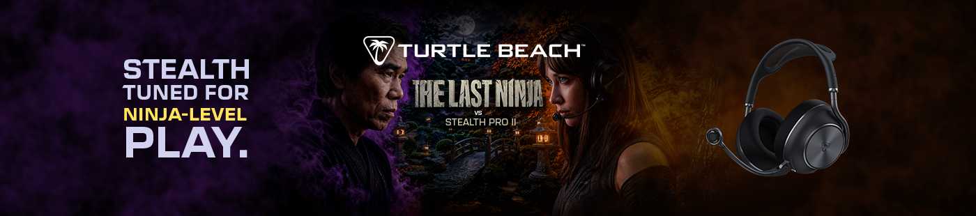 Turtle Beach. Stealth tuned for ninja-level play.