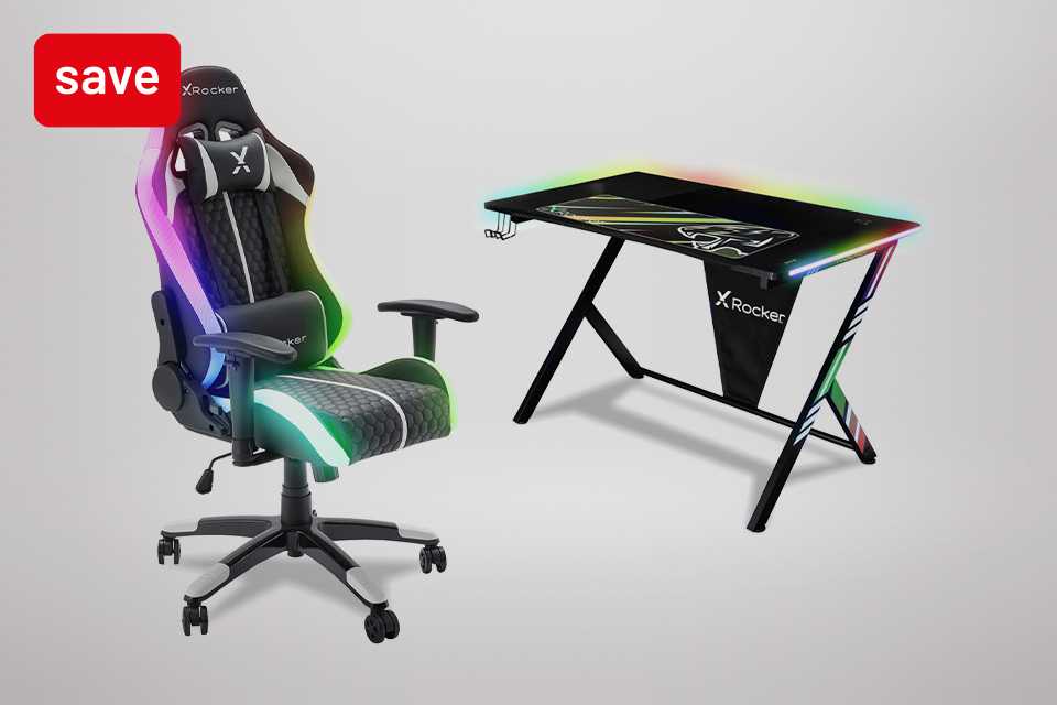 Save 20% on Xrocker Arteon chair and desk. When bought together.