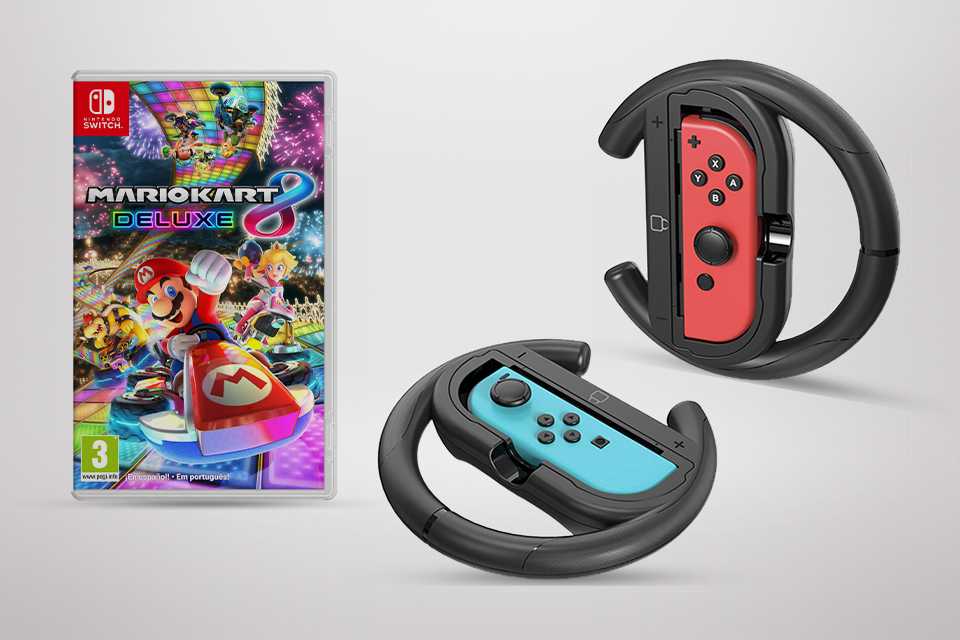 Buy a selected Mario Kart game. And get the Venom Twin Racing Wheel pack for £4.99.