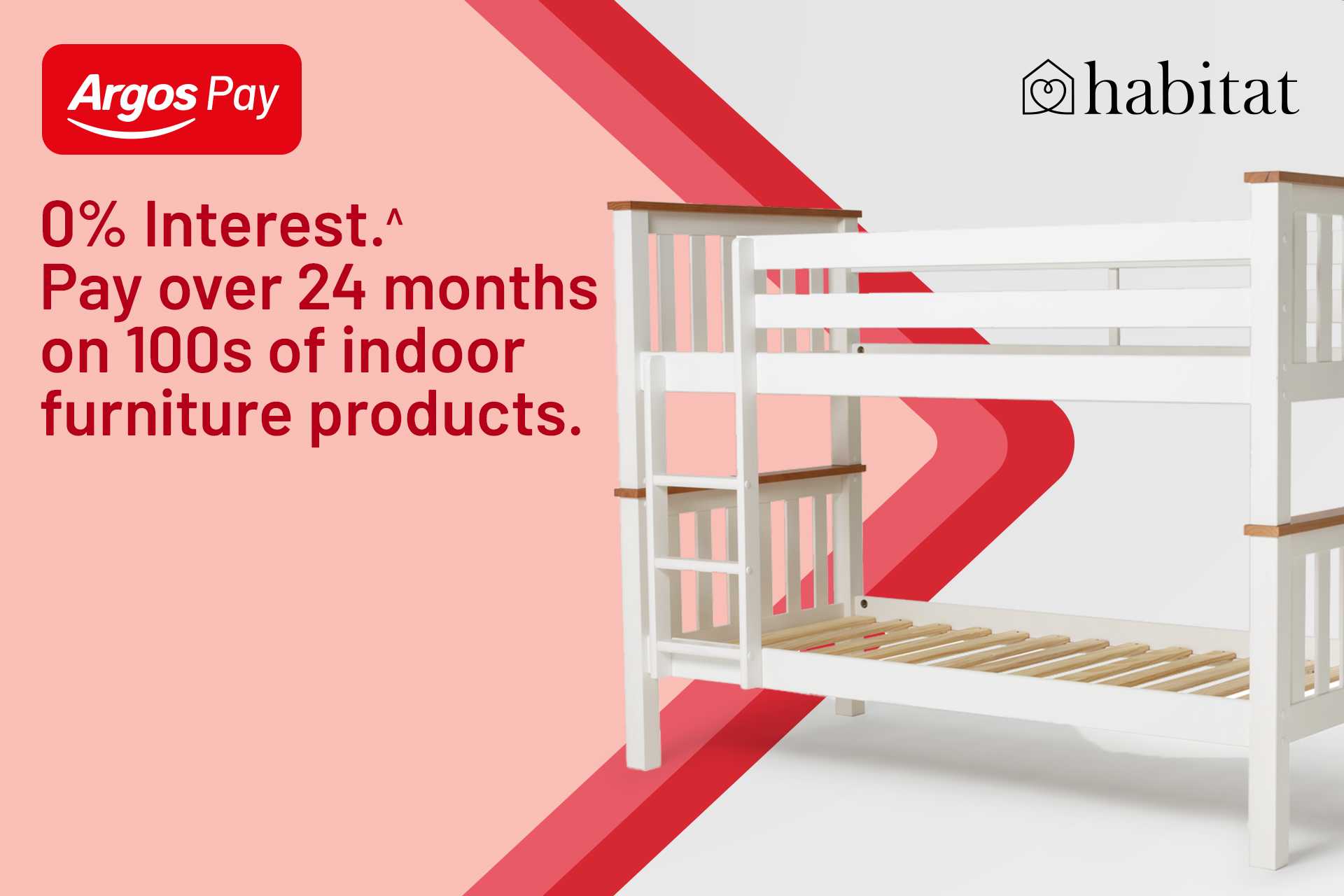 With Argos Pay, it's possible. ^Argos Pay Representative Example: Representative 34.9% APR (variable), 34.95% PA purchase rate (variable), £1200 assumed credit limit. Offer subject to status.*