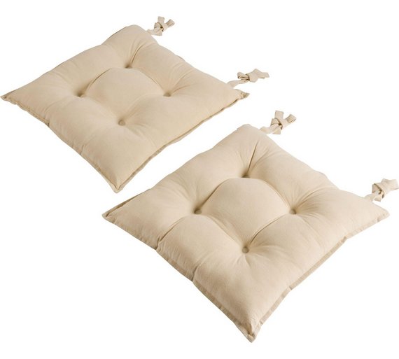 Buy HOME Pack of 2 Seat Pads Natural at Argos.co.uk Your Online