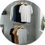 An Argos Home double clothes rail in grey and chrome.
