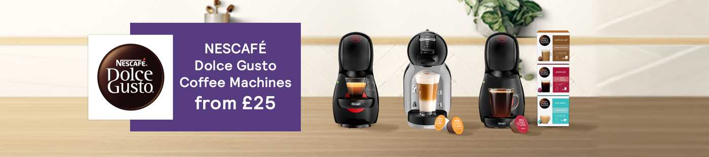 Nescafe Dolce Gusto coffee machines from £25.