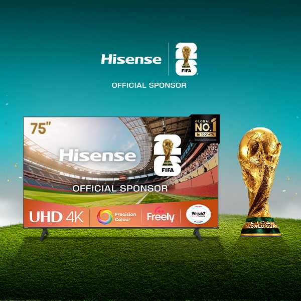 Big games deserve big screens. Get a Hisense large screen from £529 today.