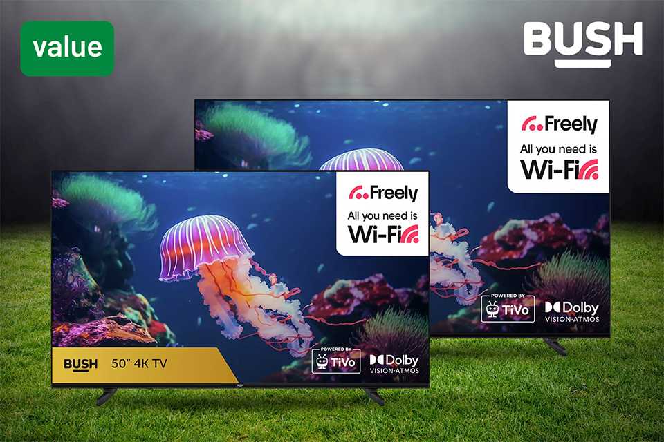 Go big on us! Upgrade your Bush 50" TV to 55" for the same price at only £229.