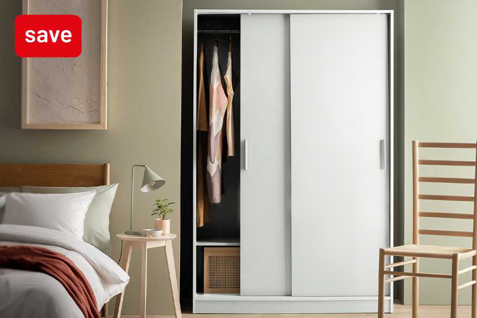 Save up to 20% on selected bedroom furniture.