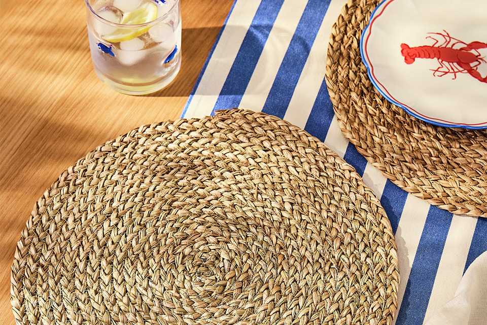 Argos Home Med Coastal Woven Set of 2 Placemats.