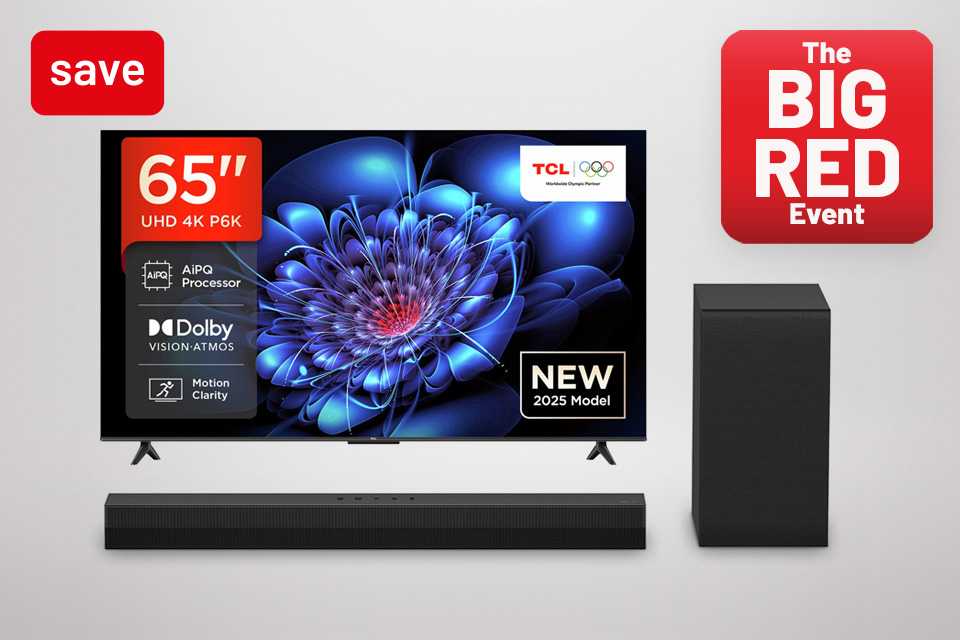 The Big Red Event. Save on selected TVs & Soundbars, use code RED10 and RED20 at checkout.