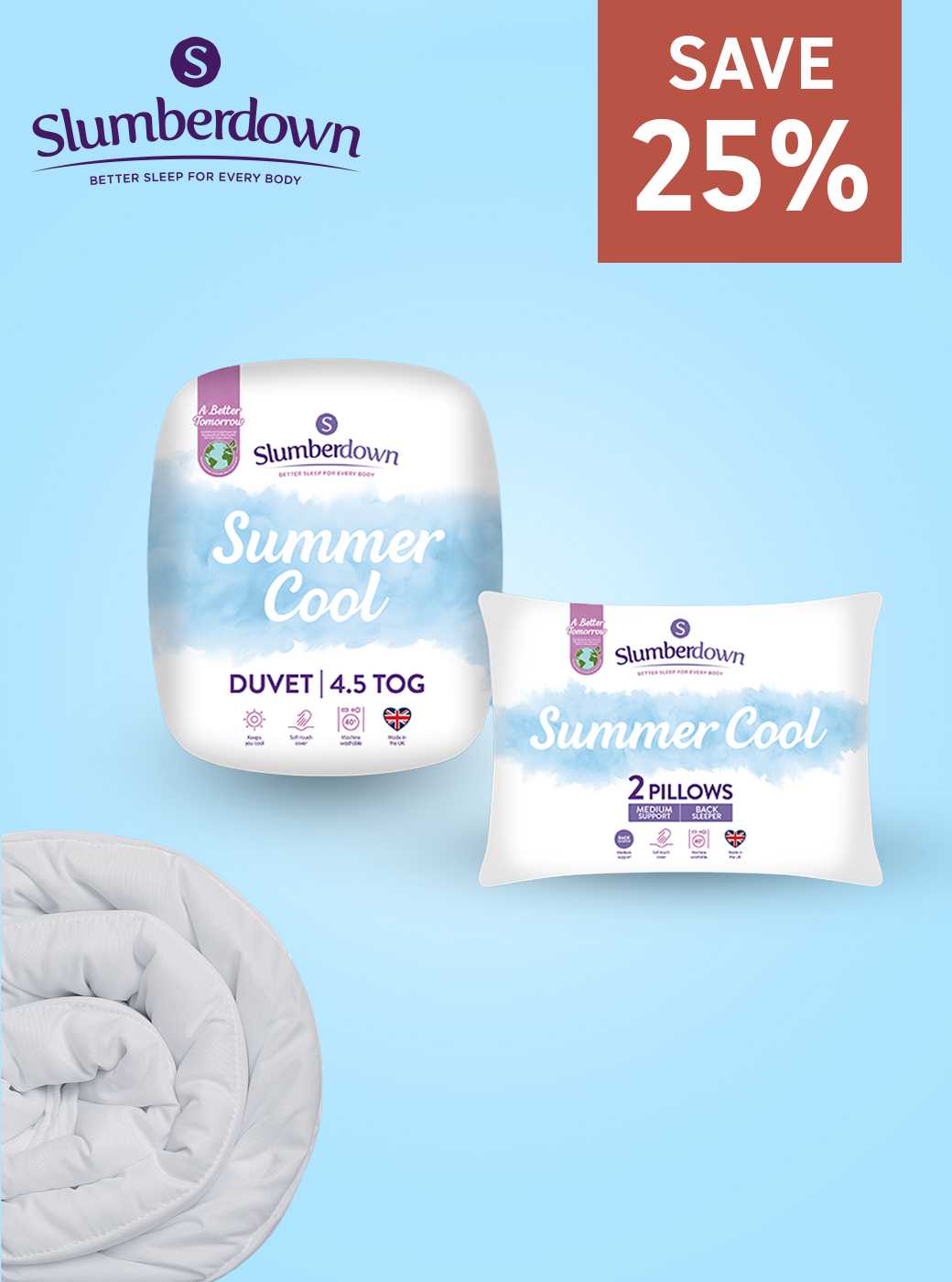 The Big Red Event. Save 25% on selected Slumberdown this Big Red. Shop now.