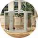 Dog gates.