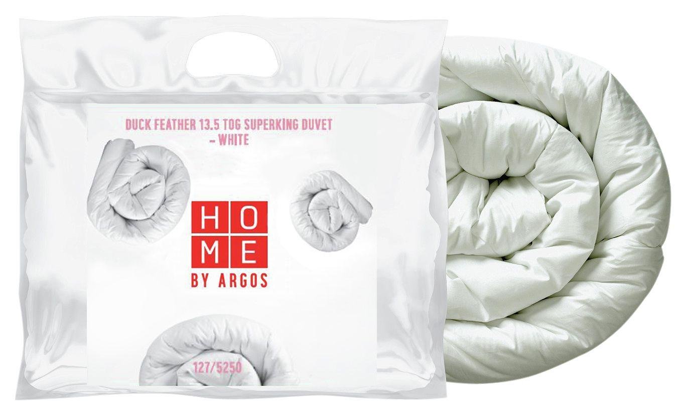 Buy HOME Duck Feather 10.5 Tog Duvet Double at Argos.co.uk Your