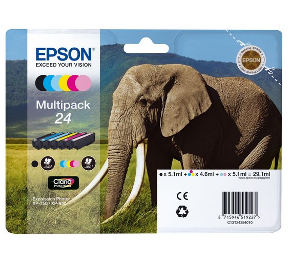 Buy Epson Black/Cyan/Magenta/Yellow Ink Cartridge Multipack at Argos