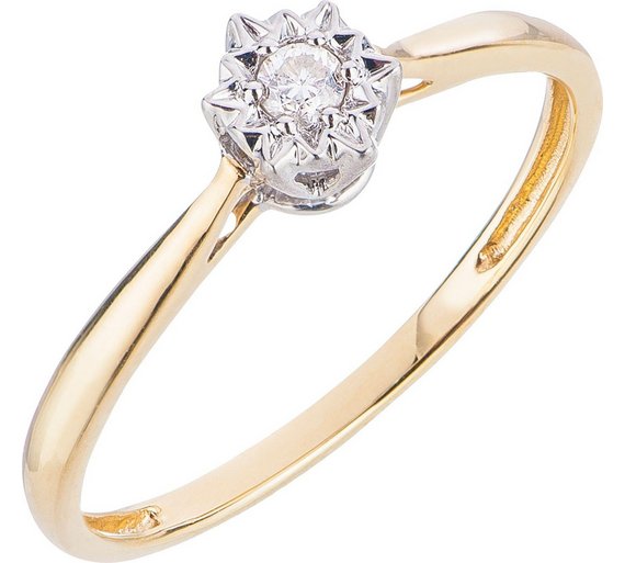 Buy 18ct Gold Diamond Solitaire Ring at Argos.co.uk Your Online Shop