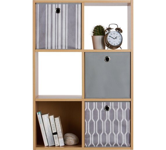 Buy HOME Squares 6 Cube Storage Unit Beech Effect at Argos.co.uk