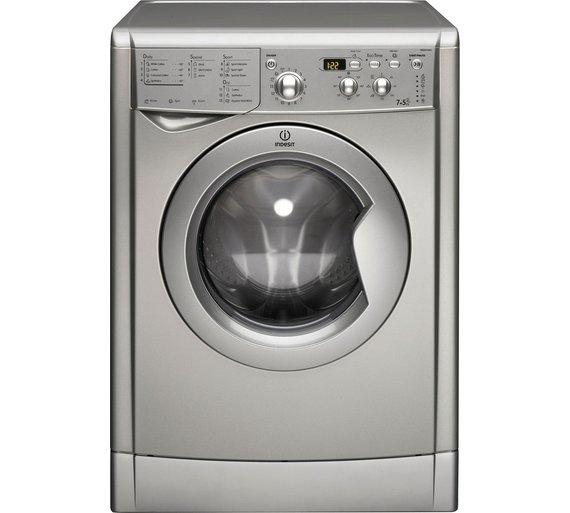 Buy Indesit EcoTime IWDD7143S Freestanding Washer Dryer Silver at