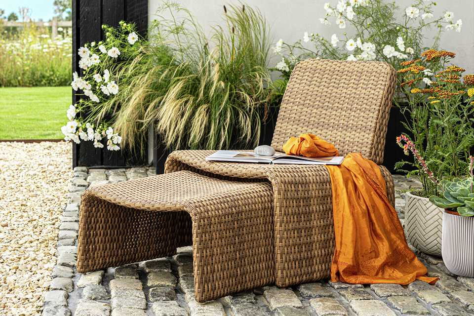 Habitat Kelham Rattan Effect Garden Chair - Brown.