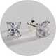 Stud earrings.