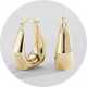 Creole earrings.