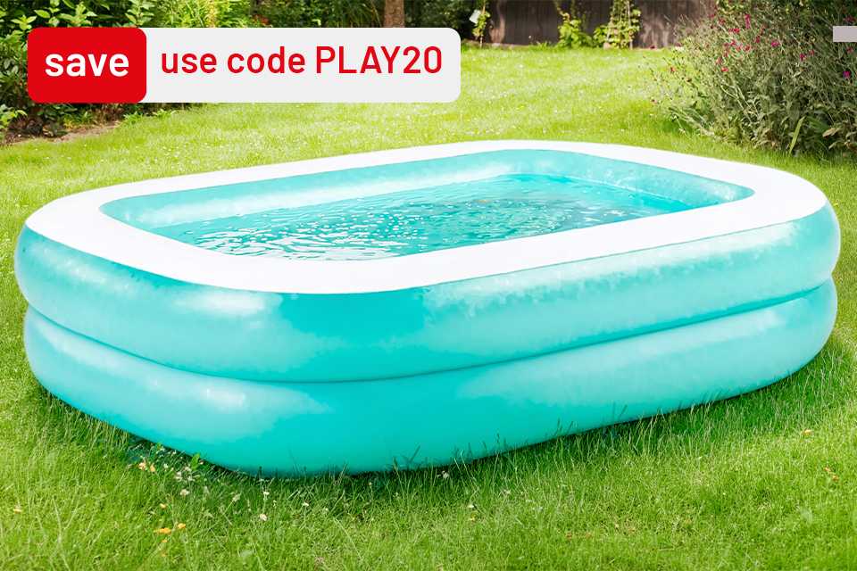 Save 20% on selected outdoor toys, pools and bikes. Use code PLAY20.