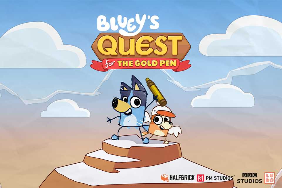 Bluey Quest for the gold pen.