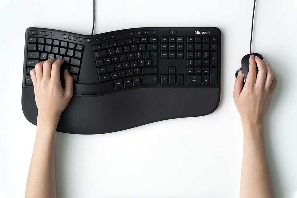 Ergonomic office accessories.