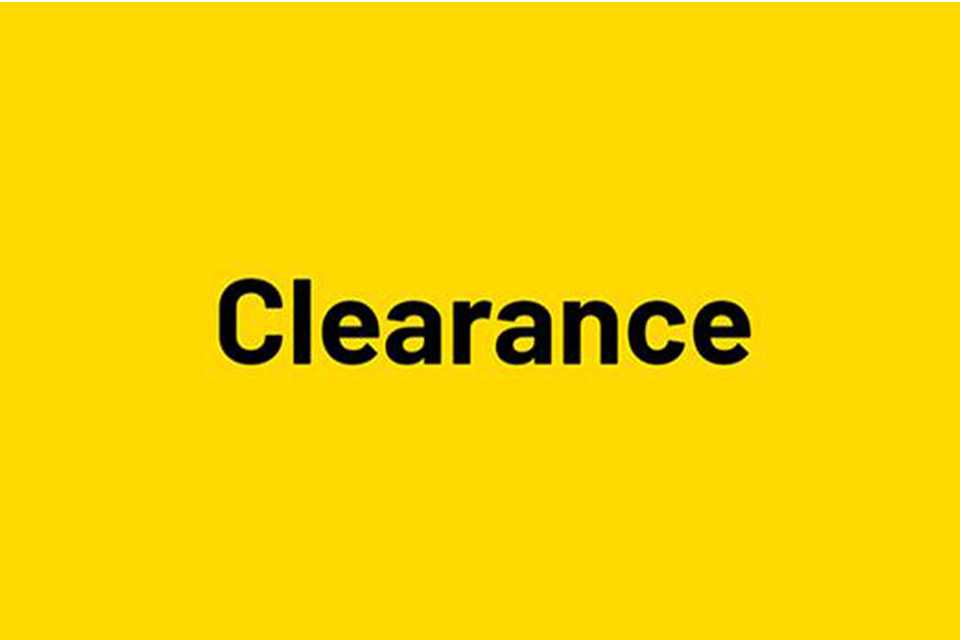 Clearance.