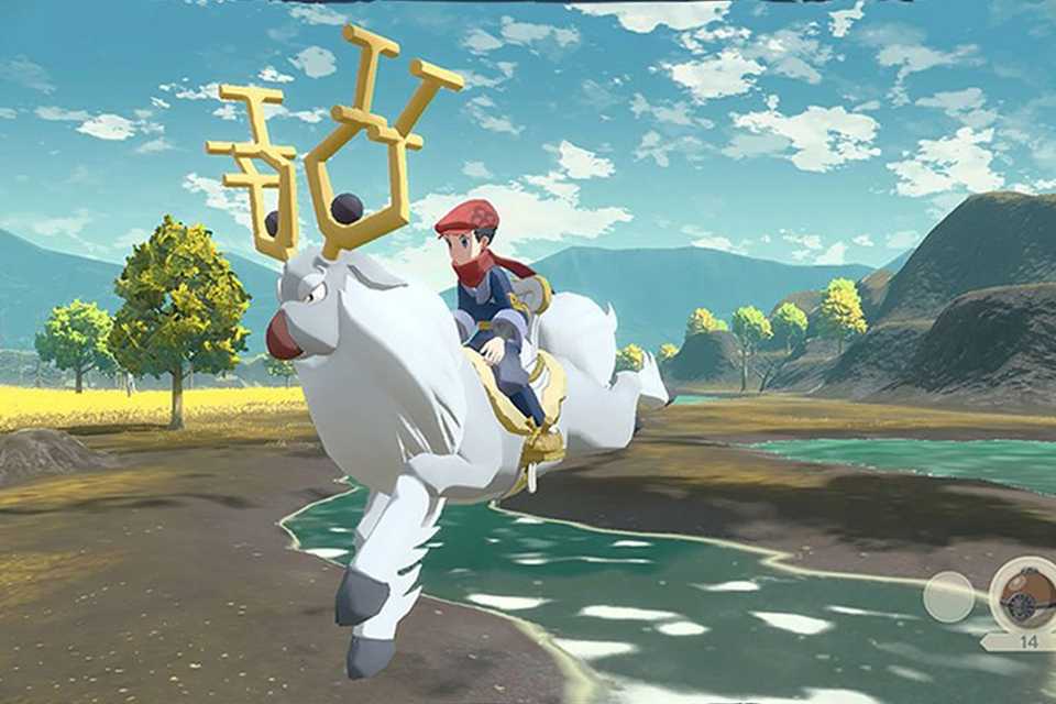 A screengrab of Pokémon Legends: Arceus Nintendo Switch game.