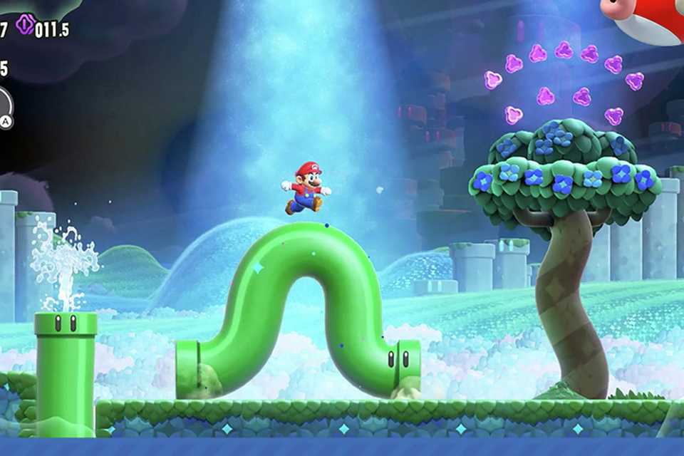 A screengrab of Super Mario Bros. Wonder Nintendo Switch game.