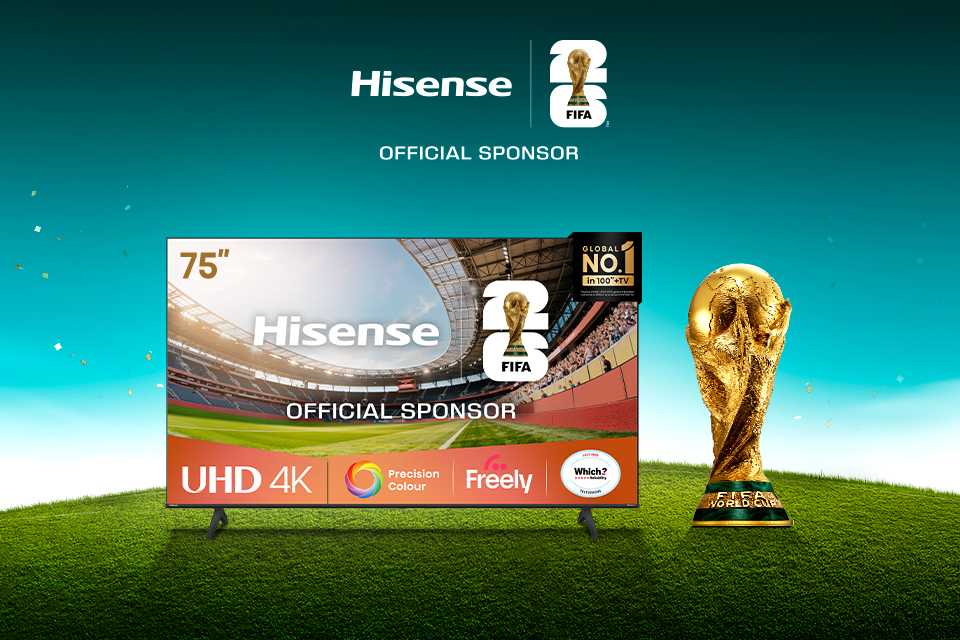 Buy a selected Hisense large screen TV and get a free 32" TV. Get match ready with Hisense.