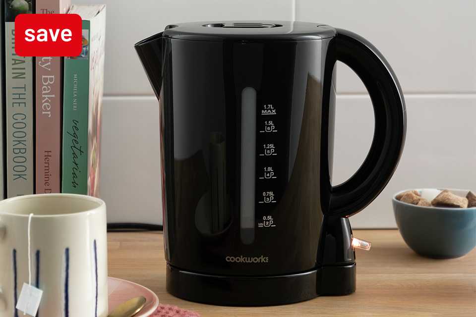 Save up to 20% on selected Cookworks kettles & toasters.