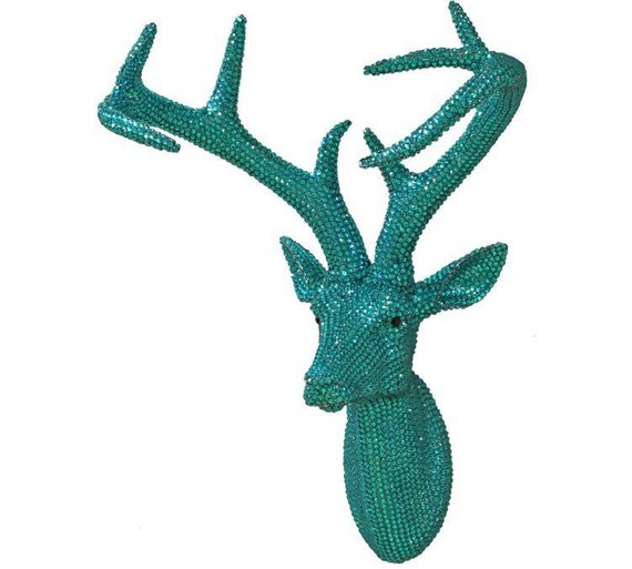 Buy Star Studded Stag Wall Art Aquamarine at Argos.co.uk Your