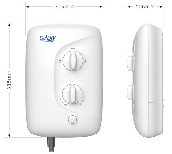 Buy Galaxy Showers Aqua 3000M 10.5kW Electric Shower at Argos.co.uk Your Online Shop for
