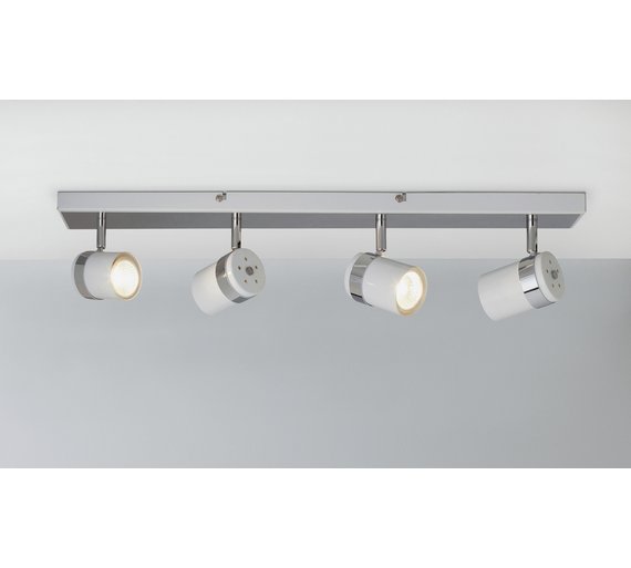 Buy Collection Shiro 4 Spotlight Bar White and Chrome at Argos.co.uk