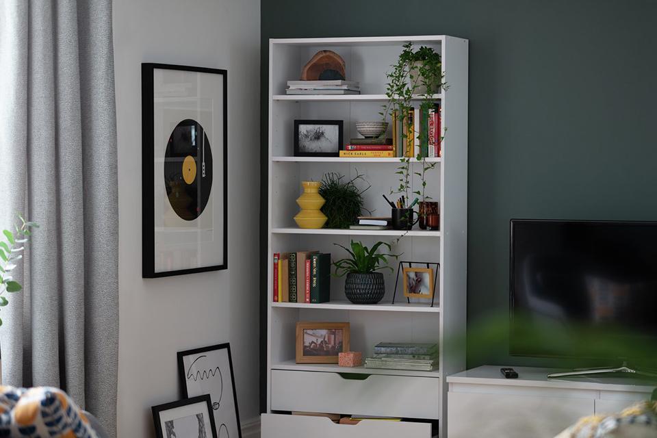 Habitat Compton 5 Shelf Bookcase - White.