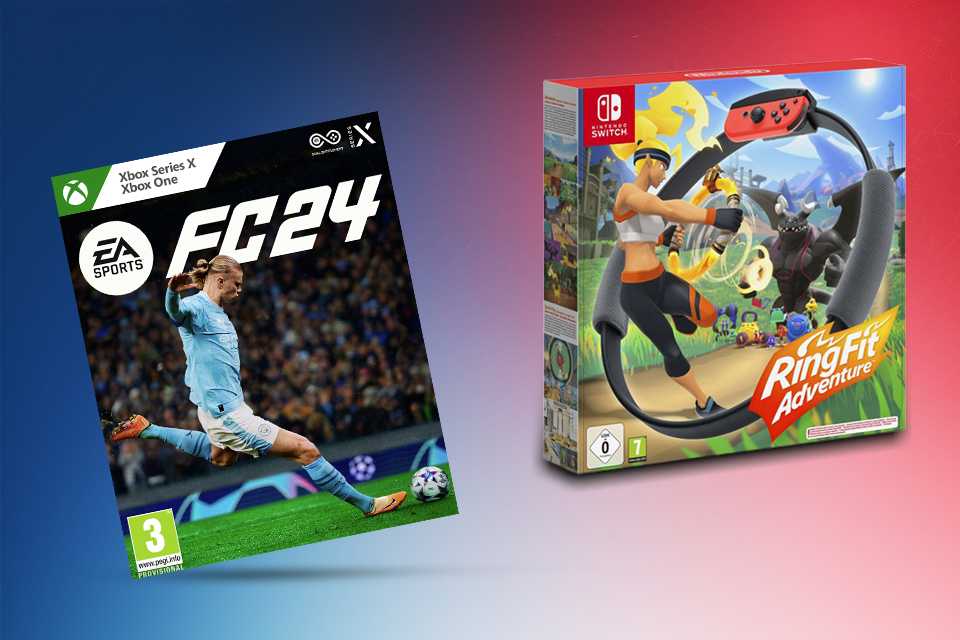 EA SPORTS FC 24 Xbox One & Xbox Series X game and ring fit Adventure Nintendo switch game.