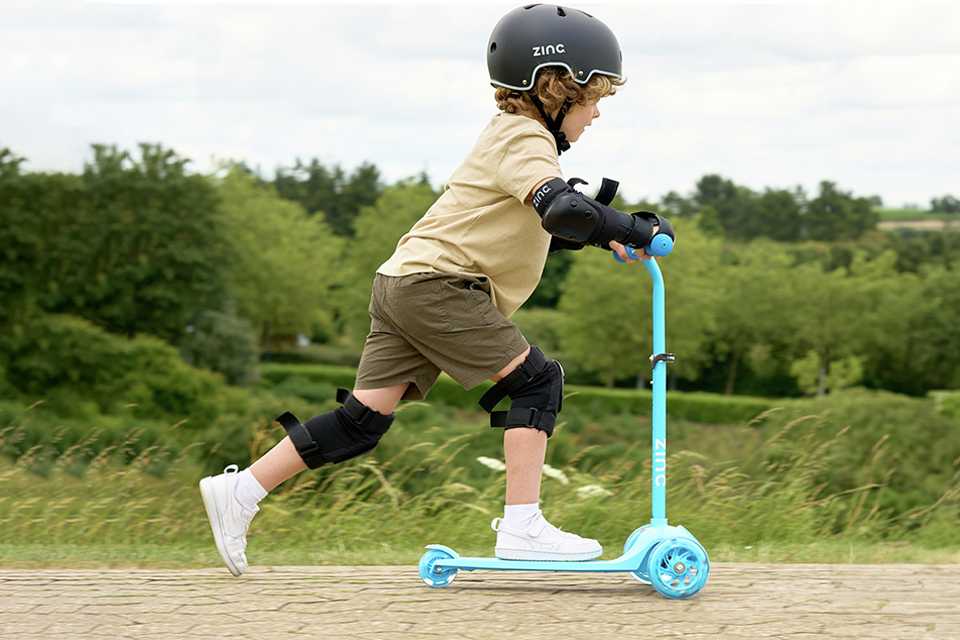 Zinc My First 3-in-1 Kids Light Up 3 Wheel Scooter - Blue.