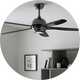 Argos Home Modern Remote Control Ceiling Fan - Black.