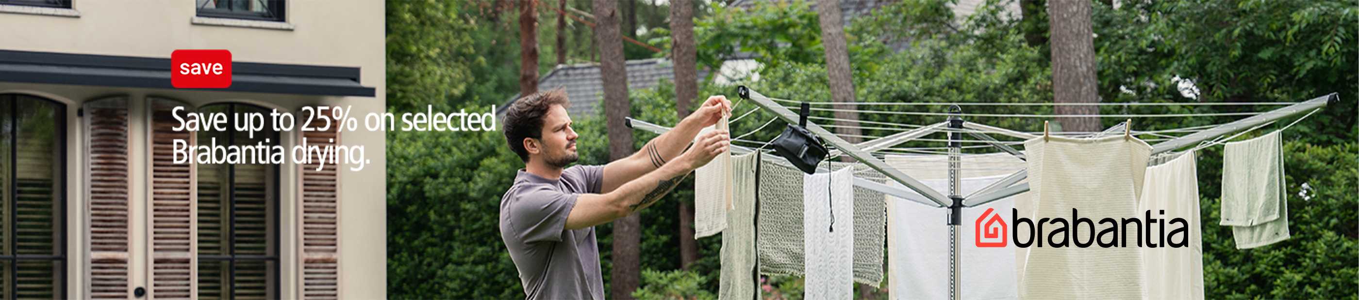 Brabantia. Save up to 25% on selected Brabantia drying.