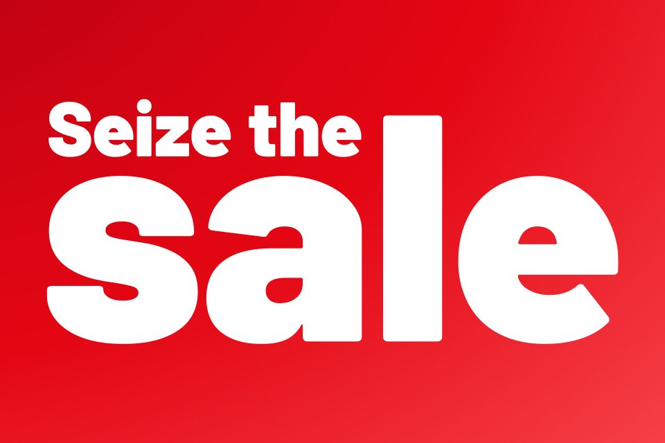 Seize the sale. Save up to 1/3 on selected sports and leisure.