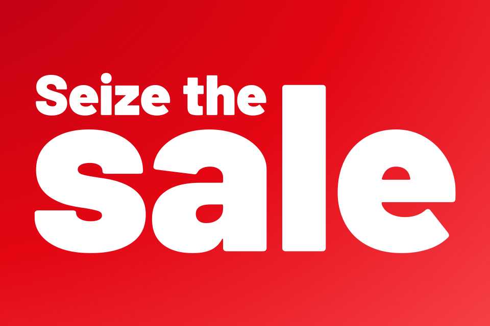 Seize the sale. Save up to 1/3 on selected home and furniture.
