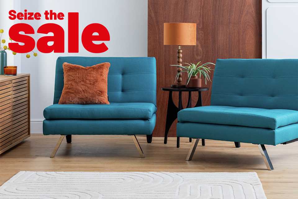 Seize the sale. Save up to 1/3 on 1000s of home and furniture lines.