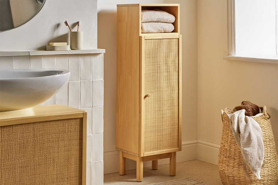 Habitat Simone Single Unit in oak finish.